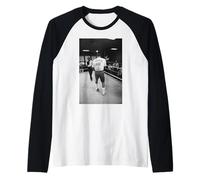 Smokin 'Joe Frazier si allena per il secondo combattimento di boxe Muhammad Ali Maglia con Maniche Raglan