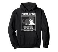Smoking Cat Dad Definition Like A Normal Dad Only Cooler Felpa con Cappuccio