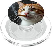 Smoking Cat Generation Z Meme Cat Smoking Sigaretta PopSockets PopGrip per MagSafe