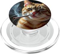 Smoking Cat Generation Z Meme Cat Smoking Sigaretta PopSockets PopGrip per MagSafe