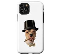 Smoking Dog in Top Hat Public Domain Art TPA Funny Custodia per iPhone 11 Pro