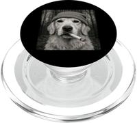 Smoking Golden Retriever Dog Meme Cigarette Grunge Beanie PopSockets PopGrip per MagSafe