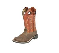 Smoky Mountain Boots | Bronco Series | Youth Western Boot | Square Toe | Genuine Leather Material | TPR Sole & Block Heel | Man-Made Lining & Leather Upper