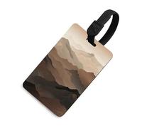 Smoky Mountains, etichetta per bagagli con nome e carta d'identità, in pelle, impermeabile, accessori da viaggio per adulti, donne e uomini