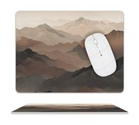 Smoky Mountains, tappetino per il mouse, impermeabile, con base in gomma antiscivolo, bordo cucito, divertente, per casa, ufficio, dormitorio, scrivania, accessori decorativi, 20,3 x 25,4 cm