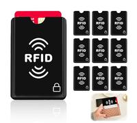 Smomend 10 PCS Rfid Protection Card, Proteggi le tue Carte con Sicurezza, Set di Custodie RFID Bloccanti in Plastica, Certificato TÜV, Facile da Usare, Adatte a Tutte le Carte di Credito Comuni