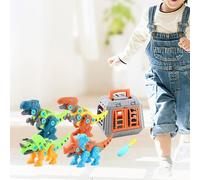 Smonta i giocattoli dei dinosauri con il cacciavite, l'apprendimento,