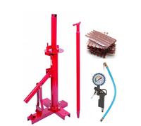 Smontagomme Manuale Auto + 1 Pistola Gonfiaggio + 60 Punte Riparazione Gomma