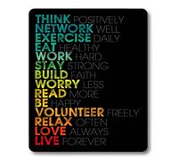 Smooffly Gaming Mouse pad Custom ,7 regole della vita di azione Personality Desings Gaming Mouse pad SM-12