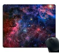 Smooffly Gaming Mouse pad Custom, donne africane con sfondo blu capelli acconciatura Galaxy gomma antiscivolo mouse pad Mousepad SM-6