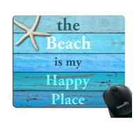 Smooffly Mouse Pad for PC The Beach Is My Happy Place Personality Desings Gaming Mouse Mat 9.5x7.9 inches (Starfish)