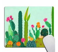 Smooffly, tappetino per mouse da gioco personalizzato, con soffione di leone su sfondo in legno, rettangolare, antiscivolo, in gomma 9.5*7.9 Inch Gm-62.