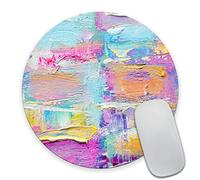 Smooffly - Tappetino per mouse rotondo a forma di palla da discoteca, con paillettes, per computer portatili 7.9*7.9 Inch Gmr53.