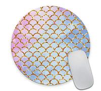 Smooffly - Tappetino per mouse rotondo a forma di palla da discoteca, con paillettes, per computer portatili 7.9*7.9 Inch Gmr46.