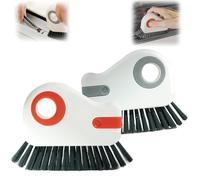 Smoohh 2 in 1 Groove Cleaning Brush Window Track Cleaning Tools, 2024 New Hard Bristle Crevice Cleaning Brush with Hidden Scraper, Window Track Cleaning Tools(Mix)