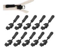Smoohh Quick Release Zipper Head, Zipper Head Replacement, Fix A Zipper Repair Kit, Universal Zipper Fix Accessories, Universal Replacement Zipper Quick Install Detachable Pulls Zip Heads(10 PCS,S)