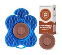 Smoosh® Scrub per il corpo, sapone blu e 2 pezzi, bergamotto al legno di cedro, scrubber per il corpo in silicone con sapone incorporato per esfoliazione e pulizia della doccia