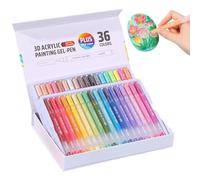 Smooth Application: Acrylic paint pens utilize 3D acrylic gel technology