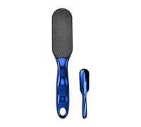 Smooth Foot File, Foot Skin Remover, Hard Skin Remover, Smooth Exfoliator, Ergonomic Handle, Portable Design, for Women, Family, Travel, and Home Use, ABS, Champagne Color, Blue
