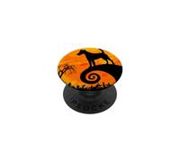 Smooth Fox Terrier cane e luna divertente costume di PopSockets PopGrip Adesivo