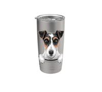Smooth Fox Terrier Funny Peeking Pocket SFT Foxie Dog Bicchiere termico in acciaio inox doppia parete