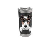 Smooth Fox Terrier Funny Peeking Pocket SFT Foxie Dog Bicchiere termico in acciaio inox doppia parete