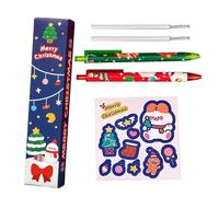 Smooth Gel Pens - Retractable Adourable Christmas Writing Pens, Quick Dry Ink with Comfortable Grip, Smooth for School Office Classroom Gift Bags, Stationery Pen Set, 18,5 cm x 7,28 Inches