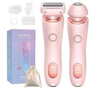 Smooth Shave Pro, rasoio crepuscolo da donna, rasoio Glide Pro 3.0, rasoio per bikini da donna, bagnato e asciutto, con testa staccabile, per gambe, braccia, ascelle, area pubica (rosa)