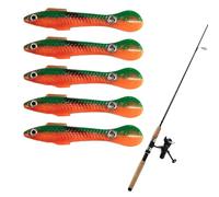 Smooth Smooth: Esche Da Pesca Liscio per La Pesca | Azione Nuoto Vibrante E Movimento Di Affondamento Tremante per Più Snack Incredibile Bagno Morbido per La Pesca