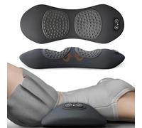 Smooth Spine Triple Fusion Back Massager, 3 in 1 Upadate Rechargeable Electric Lumbar Support Pillow, for Neck and Shoulder and Backs (black)