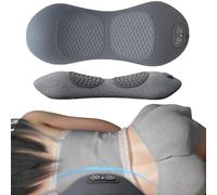 Smooth Spine Triple Fusion Back Massager,Neck Massager for Pain Relief Deep Tissue,with Traction,Vibration Heat (Gray)