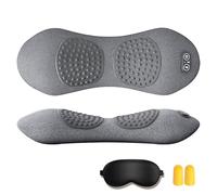 Smooth Spine Triple Fusion Back Massager with Traction, 3 in 1 Neck Shoulder Backs Massagers, Vibration & Heat for Neck, Shoulder, Back (Gray)