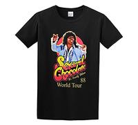 SMOOTH WILL Men's AF Sexual Chocolate Coming To America Randy Watson World Tour 88 T-Shirts Black L