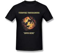 SMOOTH WILL Men's Turnpike Troubadours Down Here T-Shirts Black XL