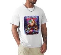 SMOOTH WILL Silent Night Deadly Night Horror Cult Movie Mens T-Shirt Black Unisex Tee White XL