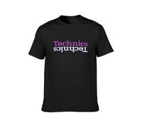 SMOOTH WILL Technics Limited Edition Mens T-Shirt Casual Cotton Unisex Tees Tops Black XXL