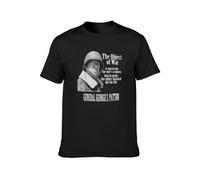 SMOOTH WILL The Object of War General George S. Patton Black Men T-Shirt Graphic Printed Top Unisex Tee Black 3XL