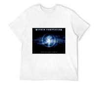 SMOOTH WILL Within Temptation 'Silent Force' Womens Fitted T-Shirt White L