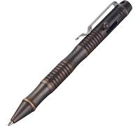 SMOOTHERPRO Avanzate Penna a Sfera in Ottone massiccio Pesante EDC Bolt Action Per le mani di artrite di tremore Parkinson EDC Pocket Signature Ufficio Scuola Attività Colore Bronzo (BB202)