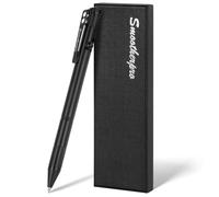SMOOTHERPRO Penna a Sfera a Scatto | Finitura Nera | in Acciaio Inossidabile | con Clip Portapenne | Compatibile con Ricariche Pilot G2 | Penna Antistress | per EDC Ufficio Scuola e Business(XH01)