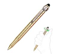 SMOOTHERPRO Penna a Sfera con Stilo Retrattile Compatibile con Parker, Oro | Penna e Stilo 2 in 1, Bilanciamento del Peso, Scrittura Fluida, per Ufficio, Scuola, Attività Commerciale