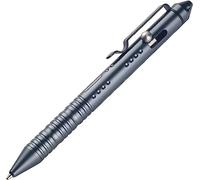 SMOOTHERPRO Penna a Sfera EDC Bolt Action Penna Tascabile Clip Resistente in Acciaio Inossidabile Bilanciamento del Peso per Ufficio Scuola Attività commerciale Colore Grigio(TP157)