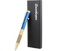 SMOOTHERPRO Penna a Sfera in Ottone Massiccio Compatibile con Ricariche Pentel per EDC Firma Ufficio Scuola Attività Commerciale Colore Blu (SG02U)