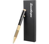 SMOOTHERPRO Penna a Sfera in Ottone Massiccio Compatibile con Ricariche Pentel per EDC Firma Ufficio Scuola Attività Commerciale Colore Nero (SG01B)