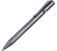 SMOOTHERPRO Penna a Sfera Titanio EDC Bolt Action Clip Resistente in Acciaio Inossidabile Bilanciamento del Peso per Ufficio Scuola Attività commerciale Colore Grigio(Ti951)