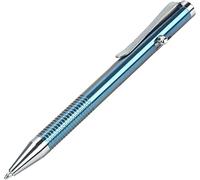 SMOOTHERPRO Penna a Sfera Titanio EDC Bolt Action Clip Resistente in Acciaio Inossidabile Bilanciamento del Peso per Ufficio Scuola Attività commerciale Colore Blu (Ti952)