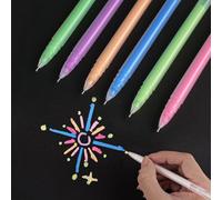 SMOOTHERPRO Penne Gel Colorate Roller a Punta Fine Pastello Colorate 6 Pz | Penna Gel Bianca, Evidenziazione, Disegno Artistico, Design, Scrapbooking, Ufficio, Scuola