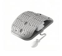 SmoothGain Cuscino Supporto Schiena Gonfiabile Schiena Lombare Supporto Schienale Stretching Stendischiena con Altezza E Durezza Regolabili con Pompa Superficie, Grigio