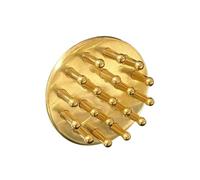 SmoothGain Pettine in Ottone con Anello Lucidato Compatto, Tascabile, Pettine con Punte Arrotondate, per Casa, Ufficio, Viaggiatori