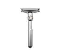 SmoothGain Rasoio di Uomo Manuale Doppio Filo Regolabile Tradizionale Struttura Robusta in Lega di Zinco con Quadrante Numerato per, Array, Argento, Rasoio Singolo Argento Scatola Di Carta Kraft